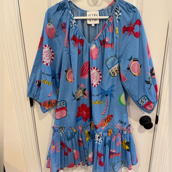 Alden Adair Lydia Dress in the Coastal Icon print